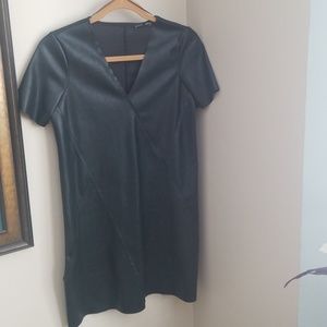 Zara Faux leather dress